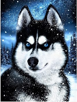 Cute Dog Little Husky Puppy Jigsaw Puzzle 1000 Pieces Puzzles for Adults Kids,Animal Puzzles Challenging Adult Suitable as Home Decor Family Unzip Game or A Toy to Develop Intelligence