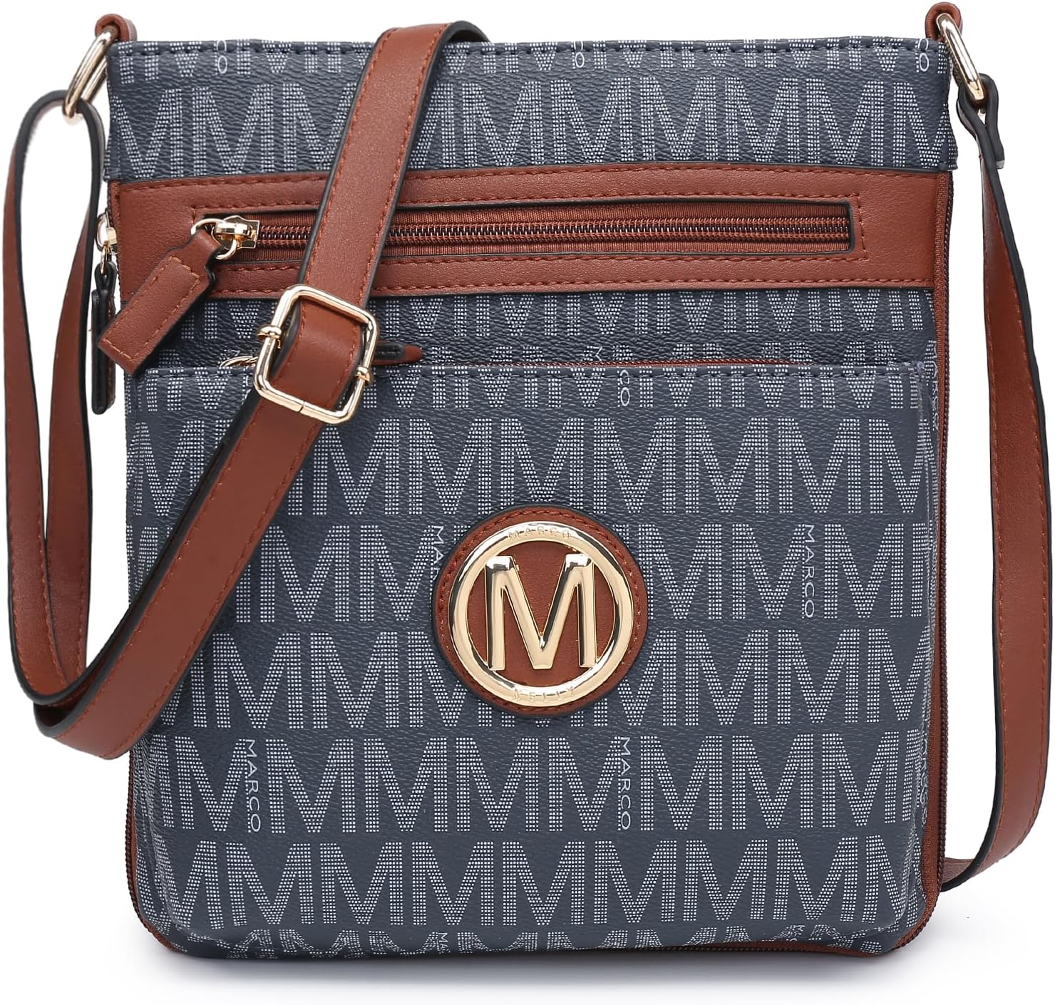 Crossbody Bags for Women Travel Vegan Leather Multi Zip Pockets Crossbody Shoulder Purses Trendy