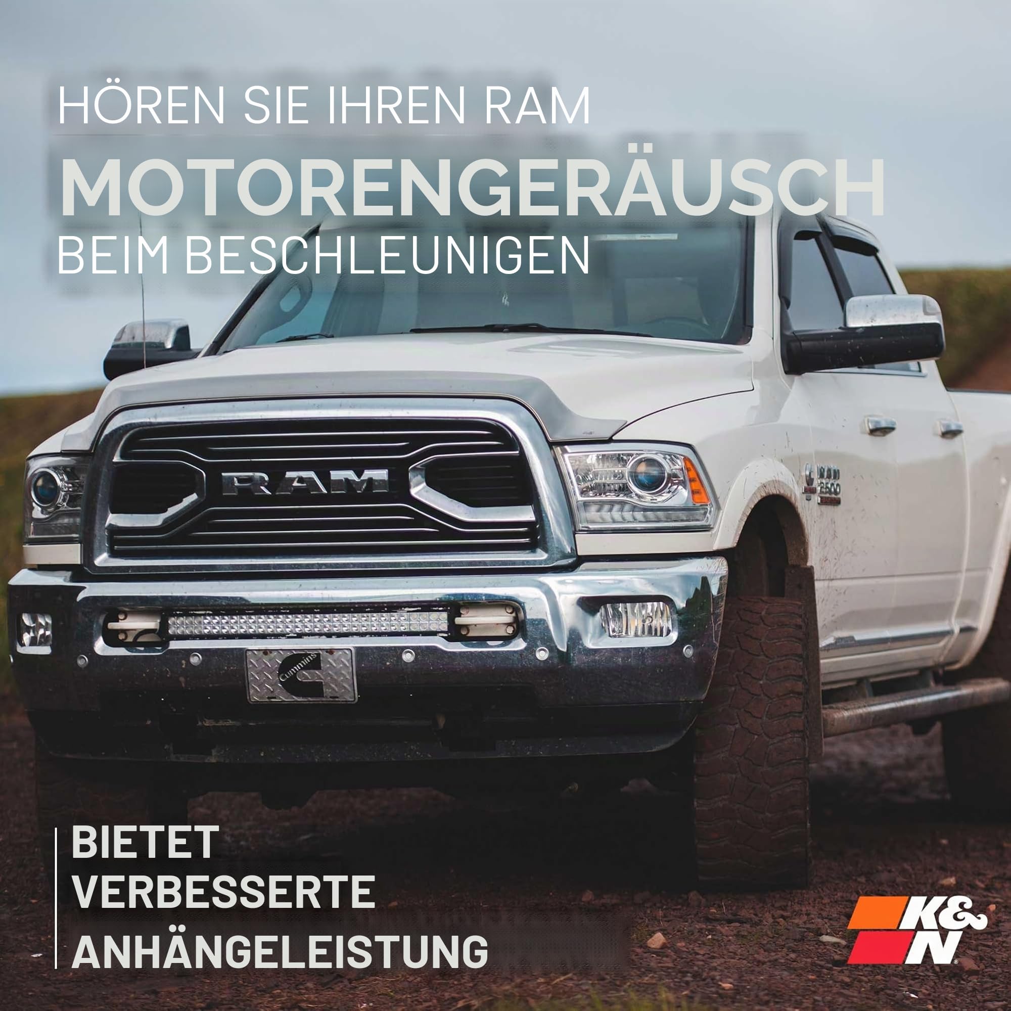 K&N 63-1561 Waschbarer und wiederverwendbarer KFZ Hochleistungsluftfiltersystem , Rot