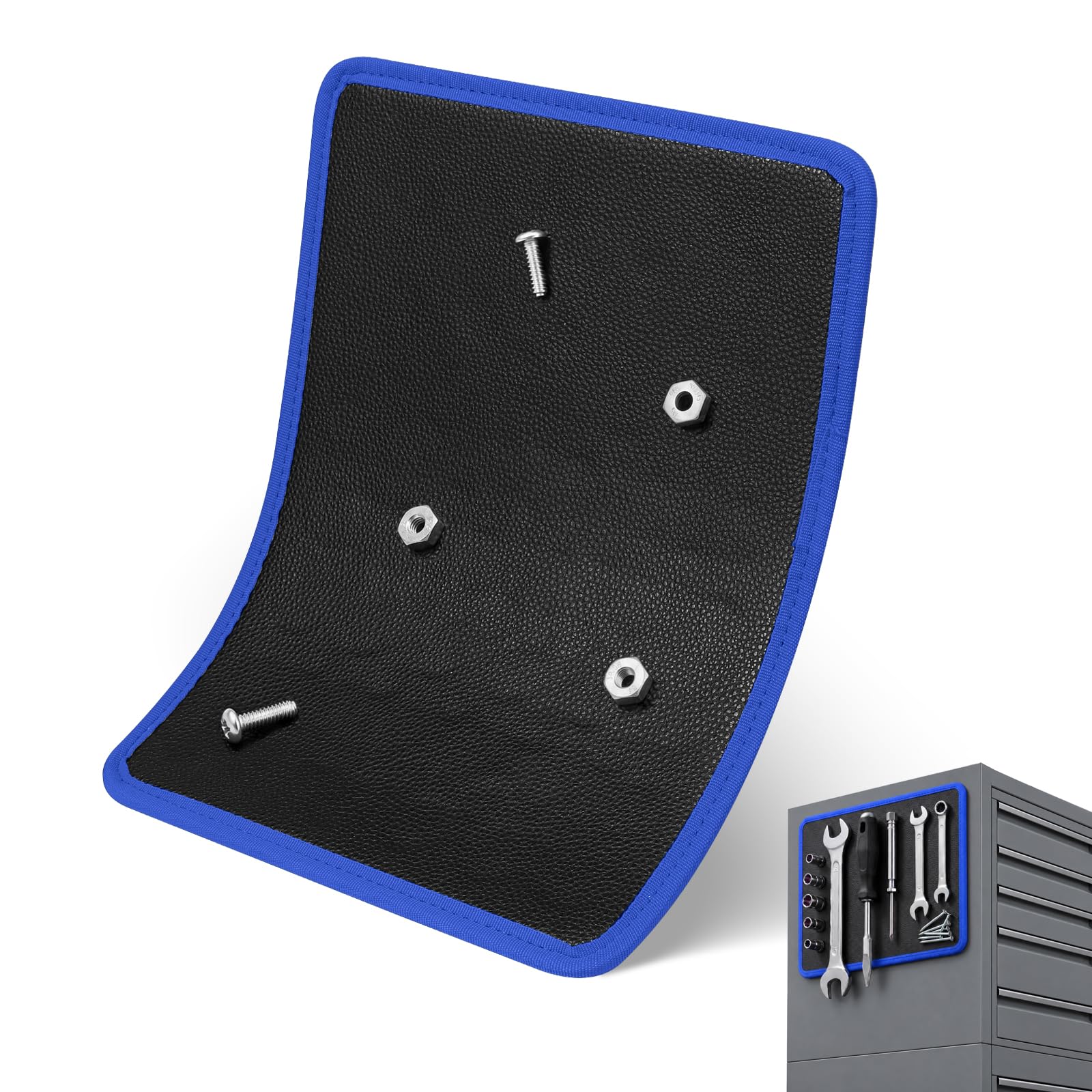 Magnetic Tool Mat-40 LBS Flexible Magnetic Mat for Tools, Blue