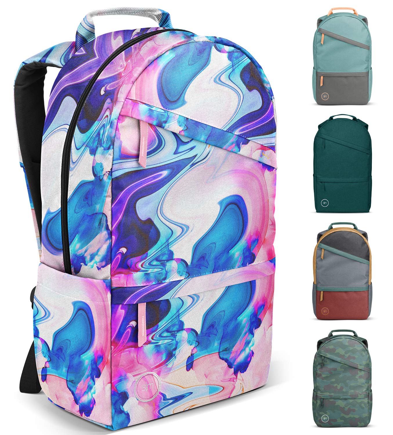 Simple Modern Backpack with Laptop Compartment Sleeve for Women, Men, College, School, Work- Travel Bag, 25 Liter Legacy -Dreamcicle