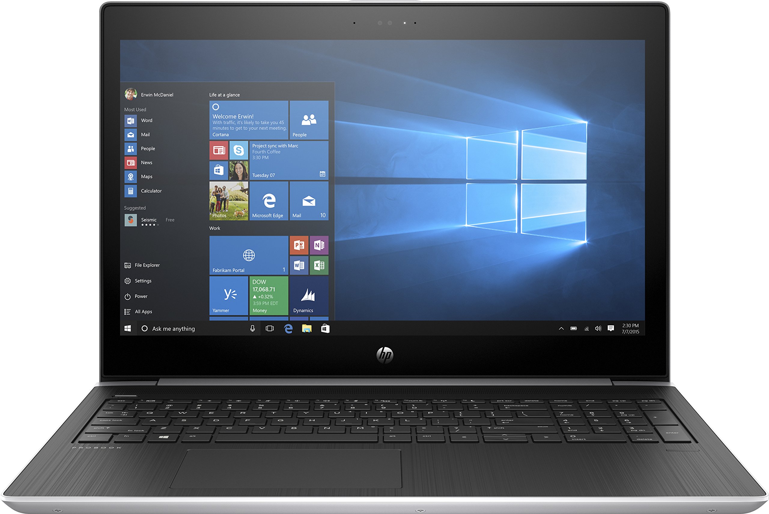 HP ProBook 450 G5 2.40GHz i3-7100U Intel® Core™ i3 di settima