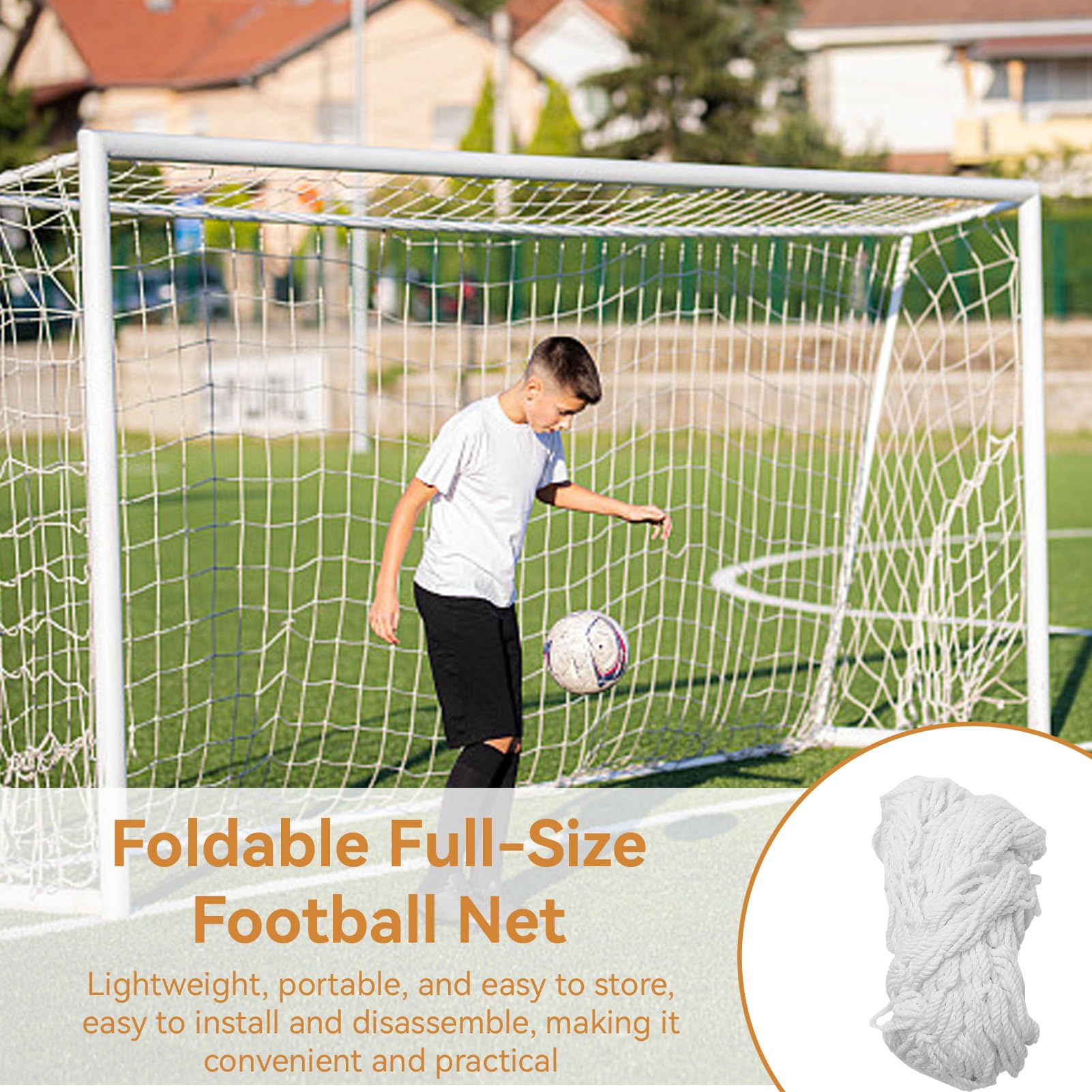 Filet de Football, Filet de Football de Remplacement de Sport Filet Poteau But de Football, Filet de But Football Pop-Up pour Petits Enfants pour L'entraînement de Match Sportif
