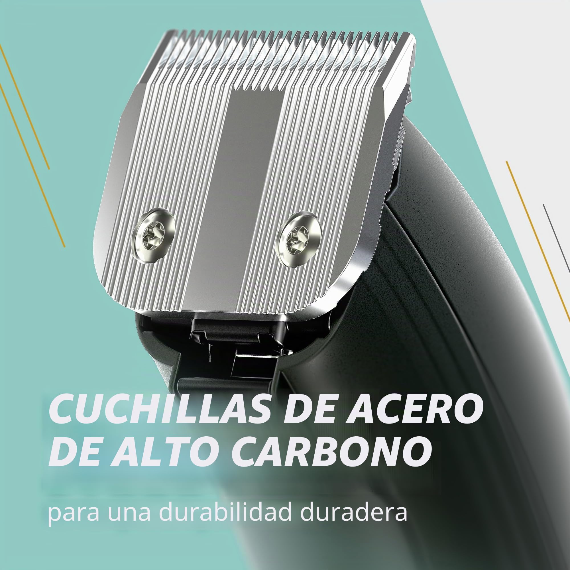 Max 60 - Herramienta profesional de aseo para mascotas - Cortadora para perros y gatos, baja vibración, ligera