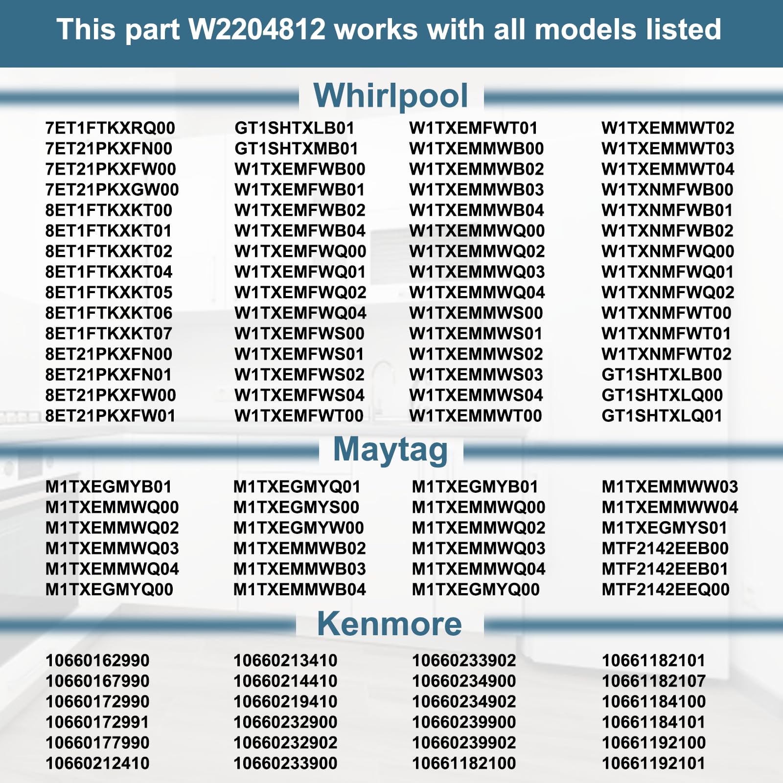 Cenipar WP2204812 Wymienna półka na drzwi lodówki, kompatybilna z Whirl-pool, Ken-more, zastępuje 2200678, 2195395, 456001 (2 szt.)