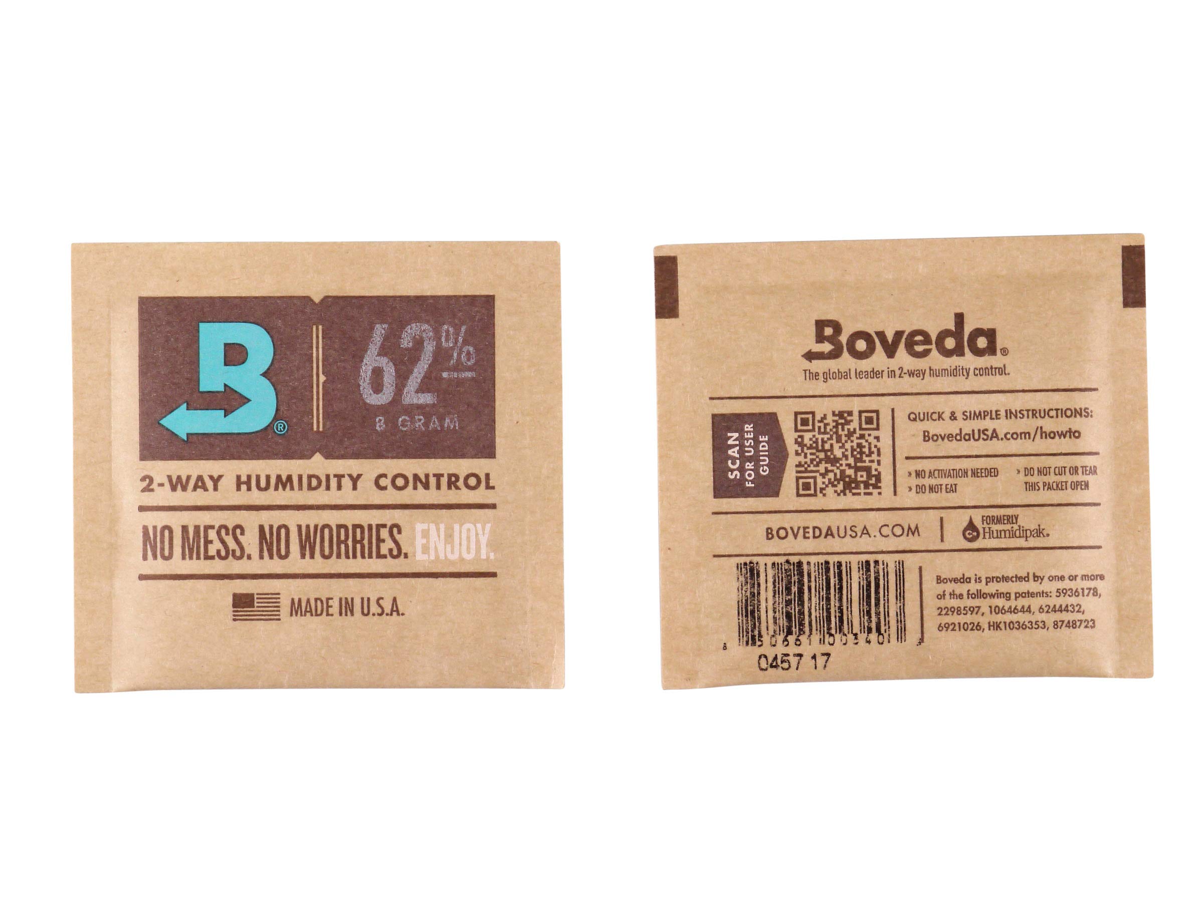 Integra Boost2 x Humipack 2-way 62% 8g bag 7 x 6.5 cm with replacement indicator card.