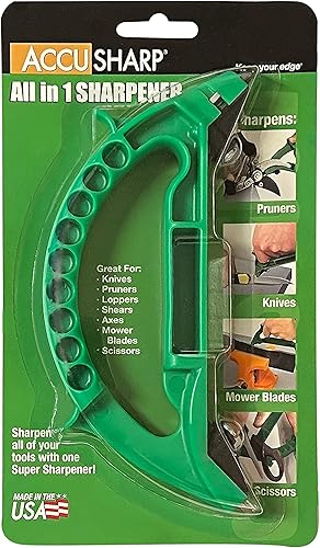 Miniatura 3 de AccuSharp Afilador todo en uno afilador multiusos para cuchillos herramientas de jardín y tijeras afila cuchillos en 10 segundos funciona para