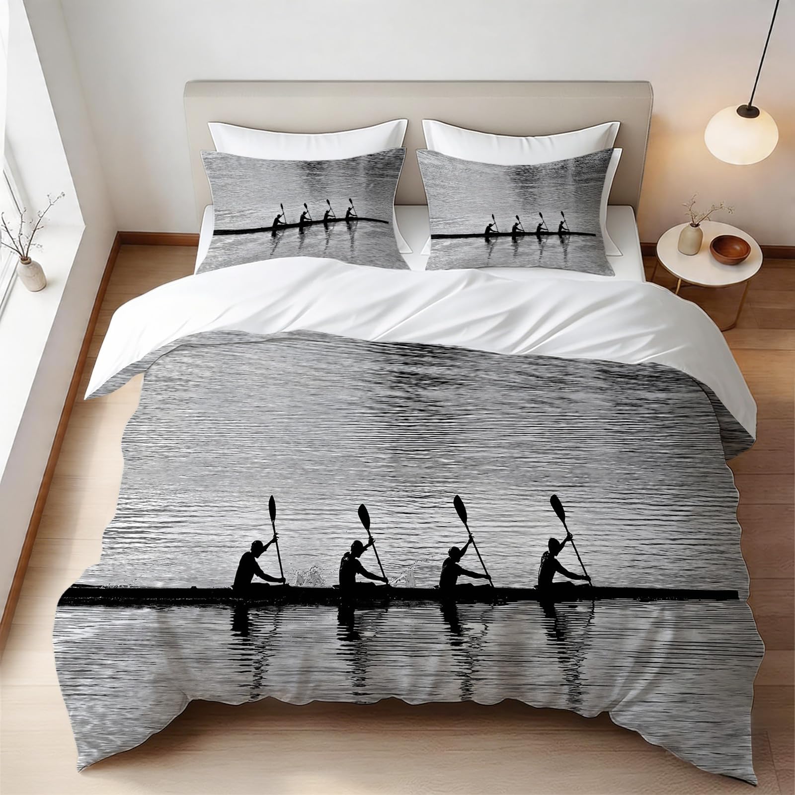 Housse de couette kayak pour grand lit 2 personnes avec fermeture éclair pratique