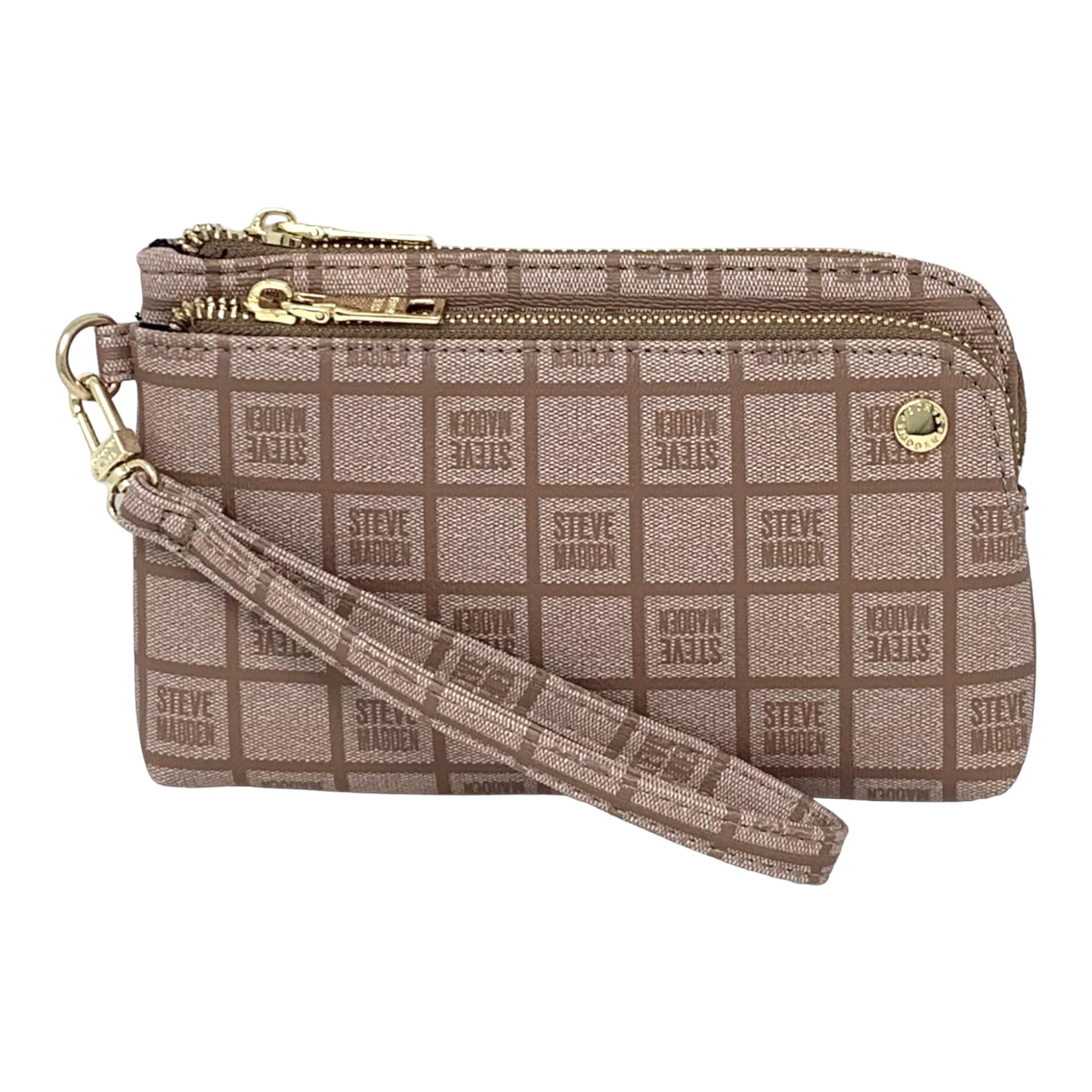 Steve Madden Women's Btrell Wristlet (Brown, One Size)