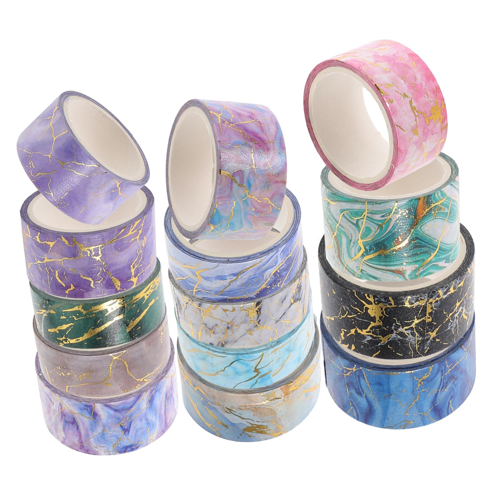 NUOBESTY 42rollos Cinta Washi Decorativa De Mármol De Adhesivo Para Scrapbooking y Manualidades Por Para Diarios y Planificadores