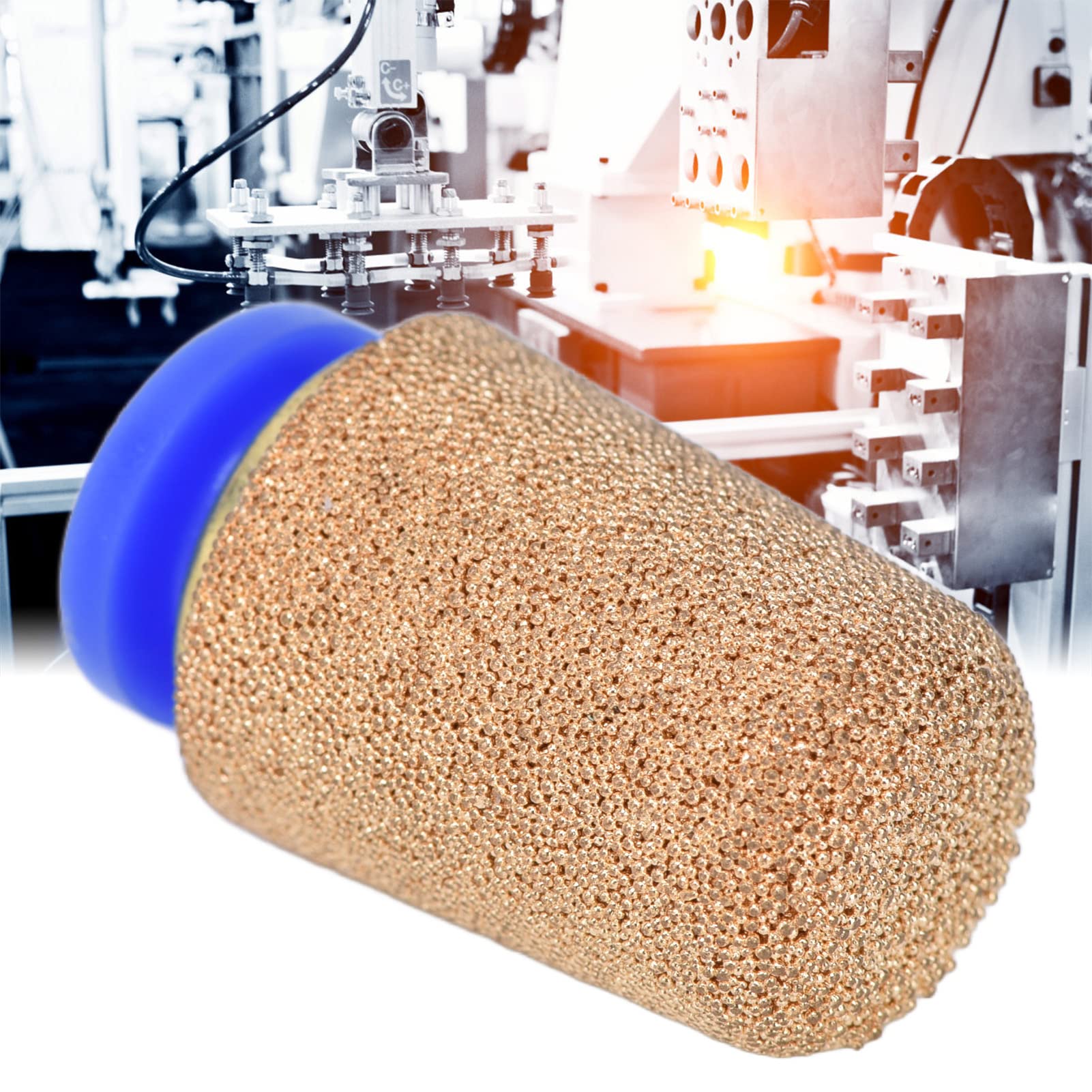 5 Silenziatori Pneumatici In Ottone - Riduttori Rumore Per Cilindri Ed Elettrovalvole, PSF-6 - Foto 6