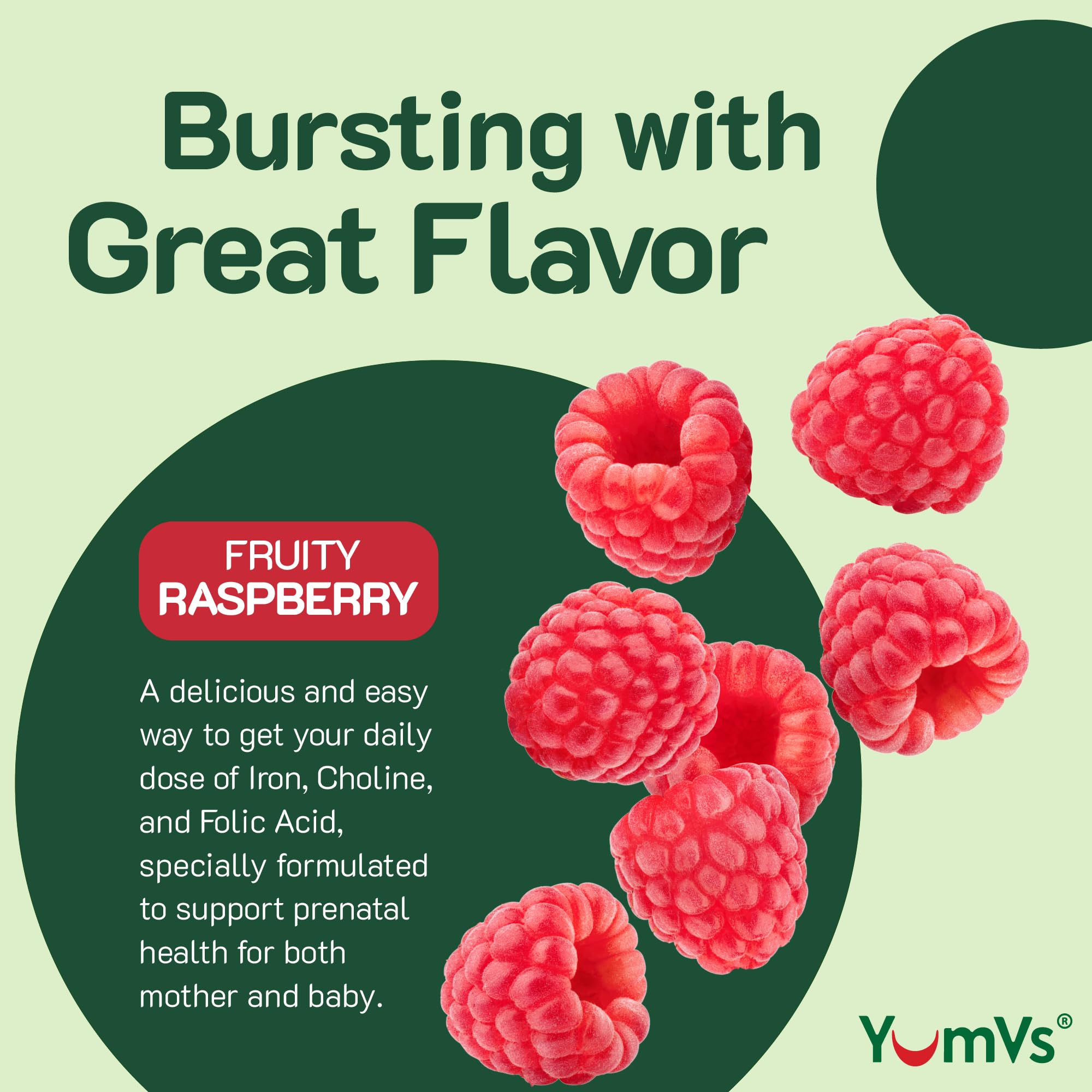 YUM-V'S Prenatal Vitamins for Women, Iron & Folic Acid Gummies (60 Count) — Amazon image 4