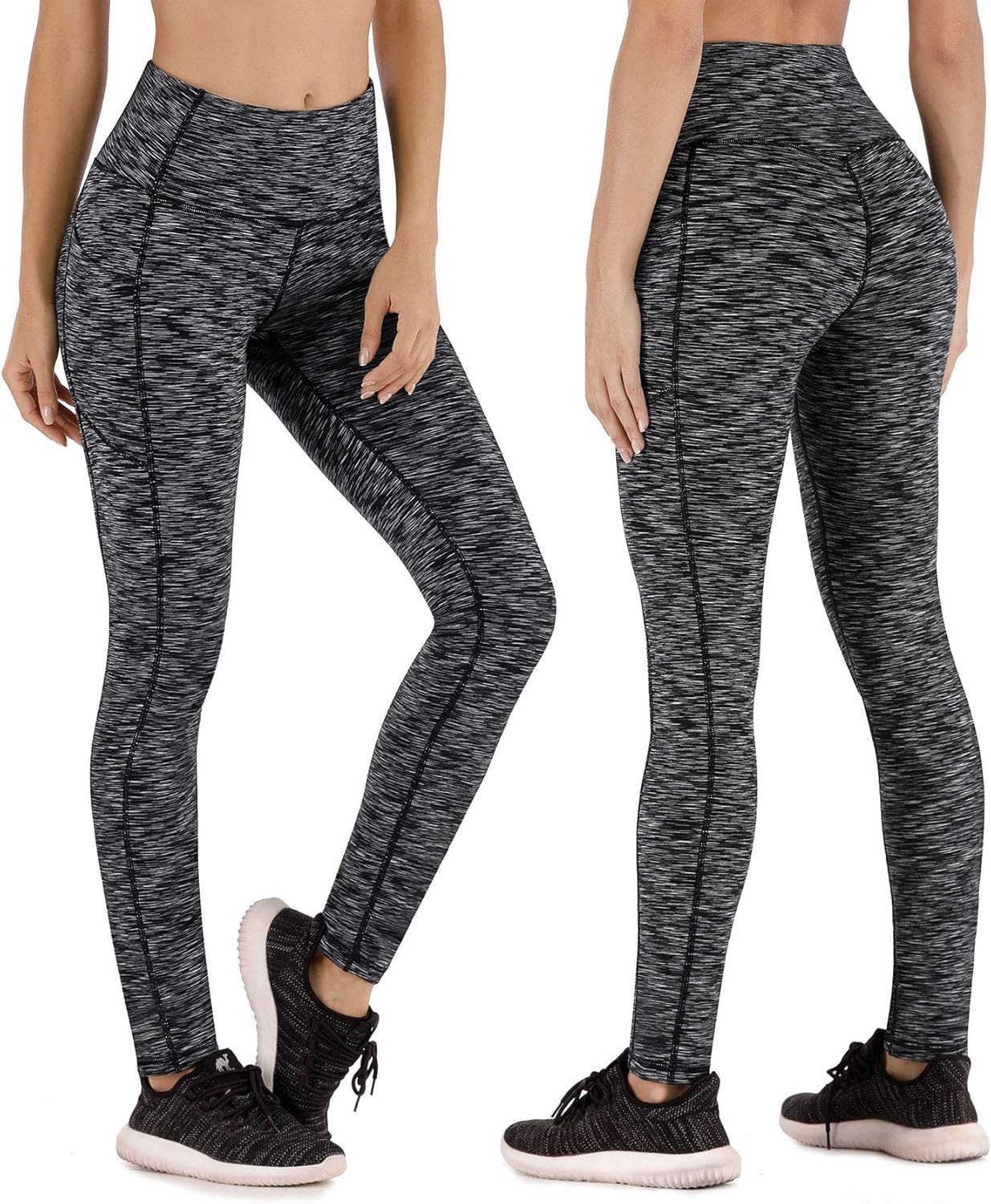Heathyoga Fleece Lined Leggings Women's Leggings with Pockets Thermal Yoga Pants Winter Workout Leggings for Women : Sports & Outdoors