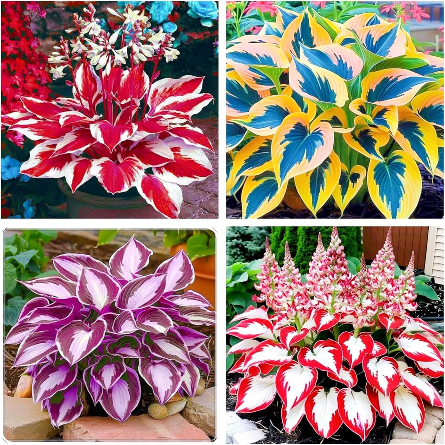 Perennial/Hosta Bulbs for Planting Now UK-Large/Brilliant Hosta Rhizome/Grow Well/Excellent Display/Potted-6bulbs-E โ image 1