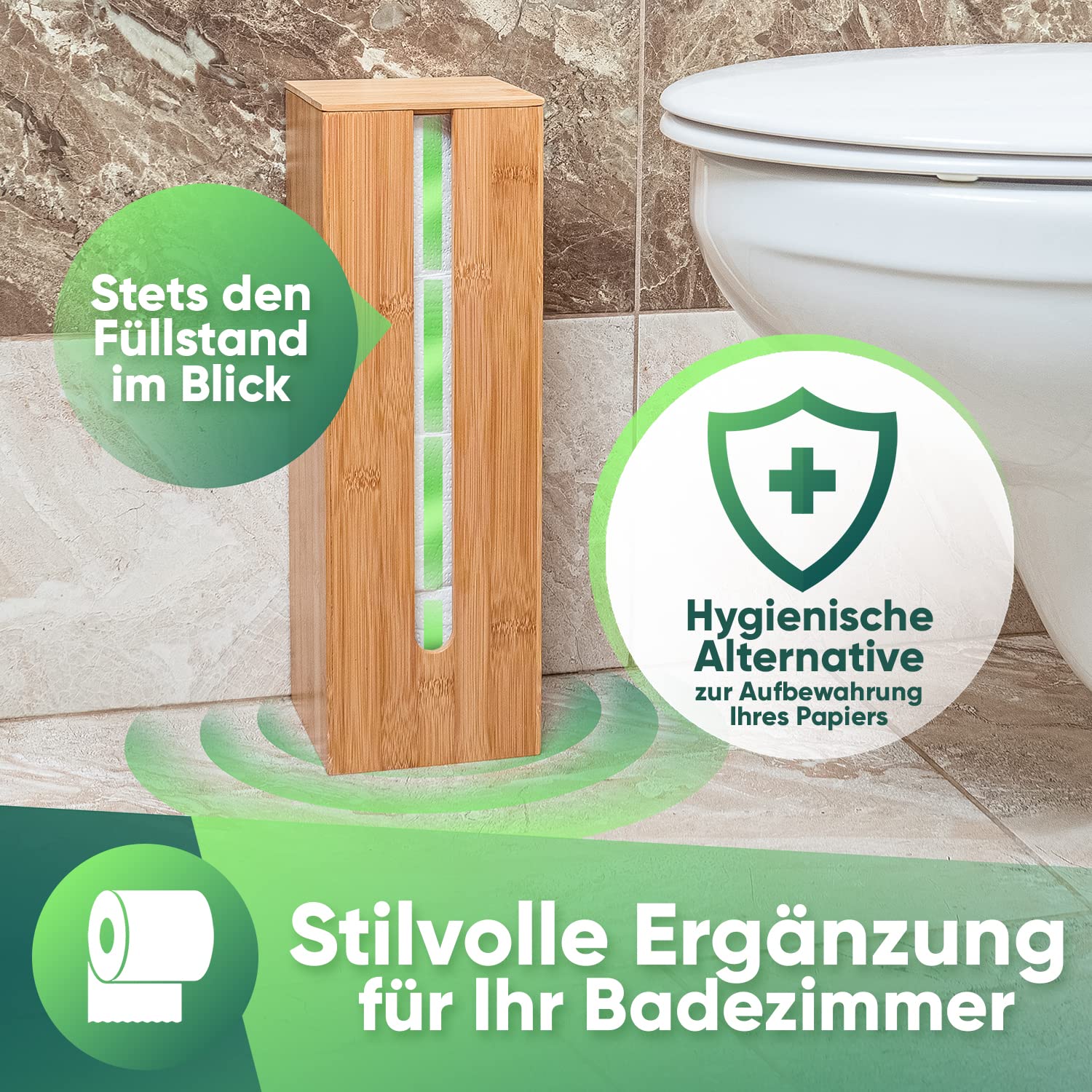 Paula Design Reserve Rolhouder Toiletrolhouder Vrouw Transparant