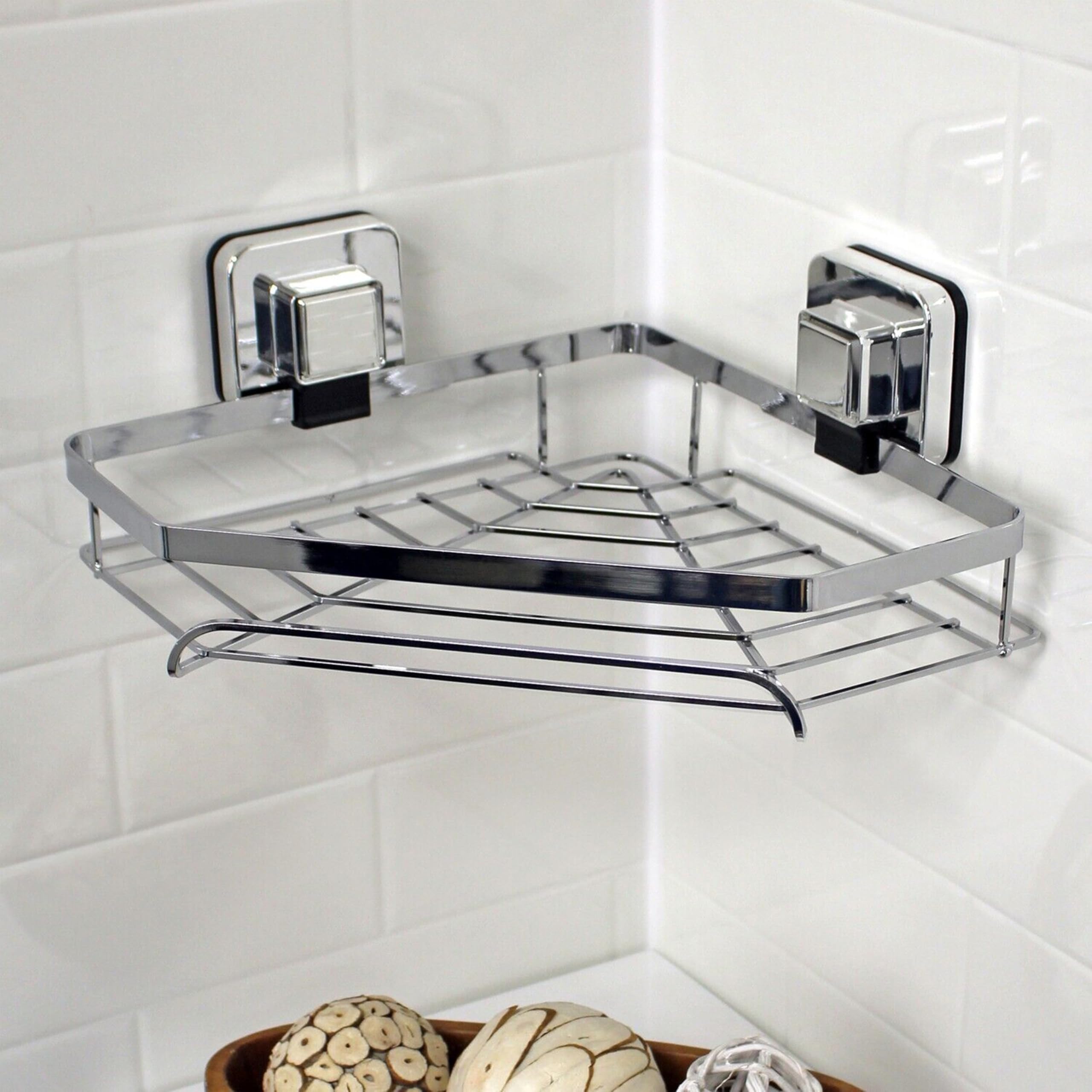 Showerdrape - Corner Basket - Silver - 2