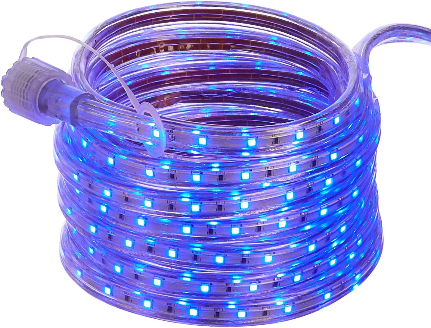 Amazon Basics 288 LED Indoor Outdoor Blue Strip Light, 18-Foot
