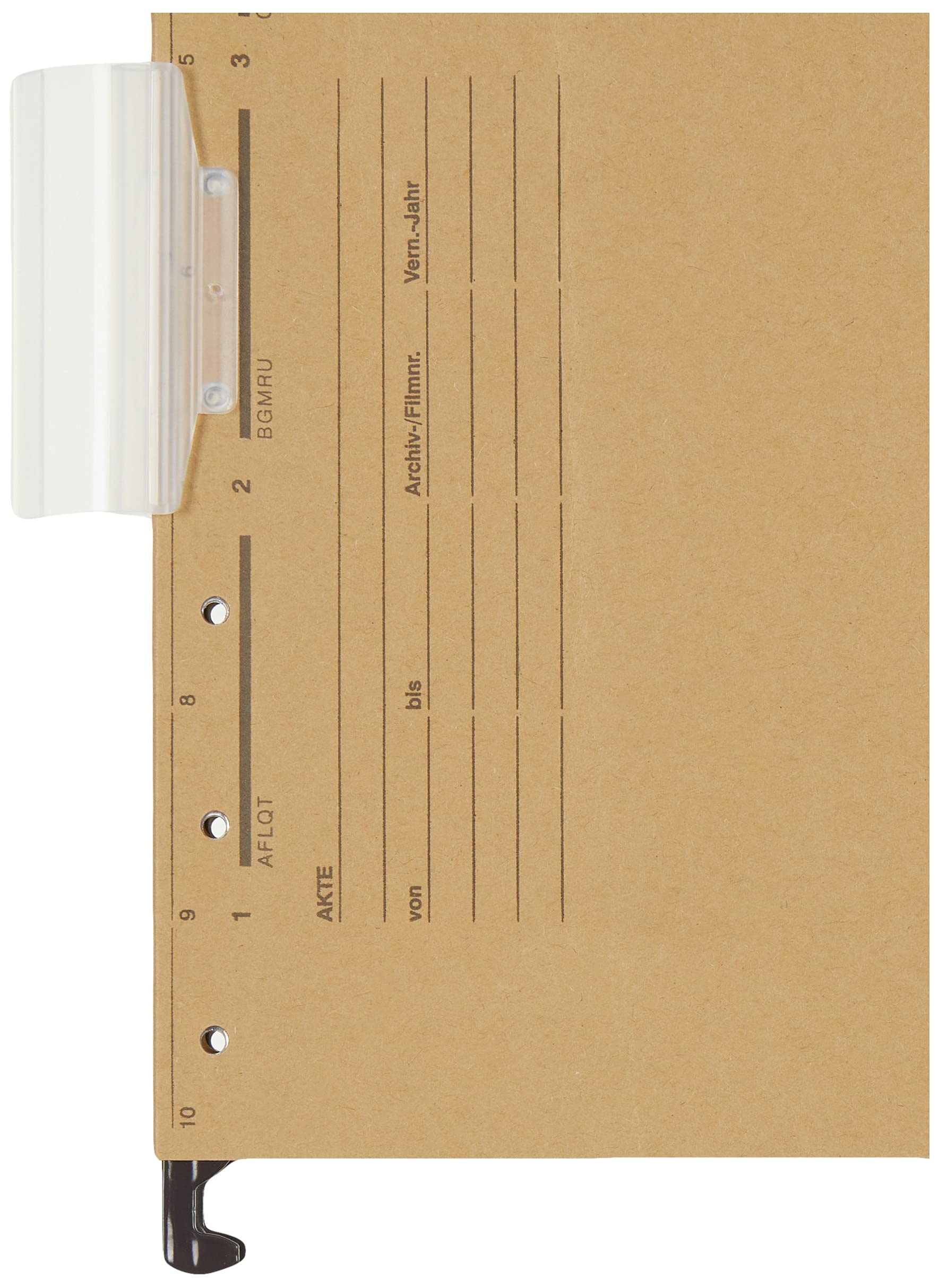 Leitz 19153000 teczka wisząca Alpha, karton sodowy, 10 sztuk, naturalny brąz