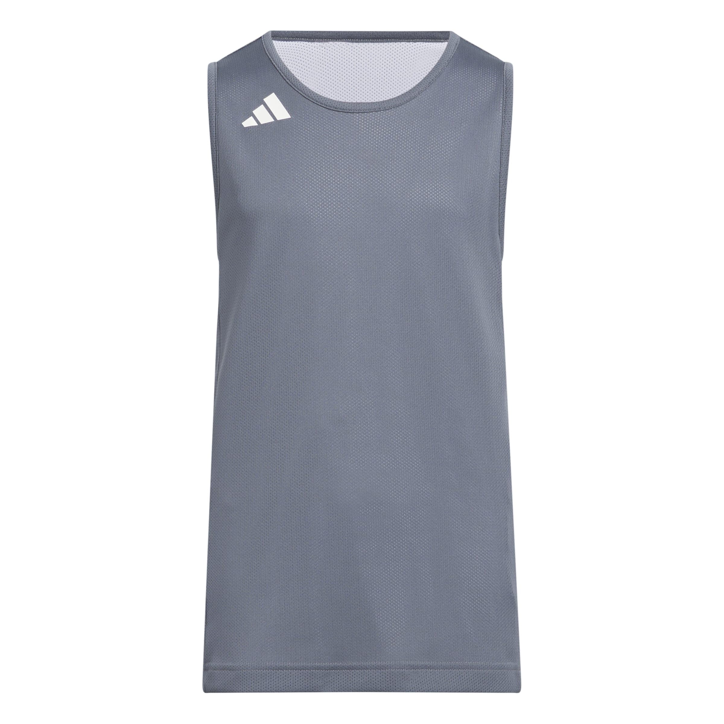 adidas Unisex Kids Y Everyday Pro Bball Jersey Shirt, Team Onix/White, 9-10 Years