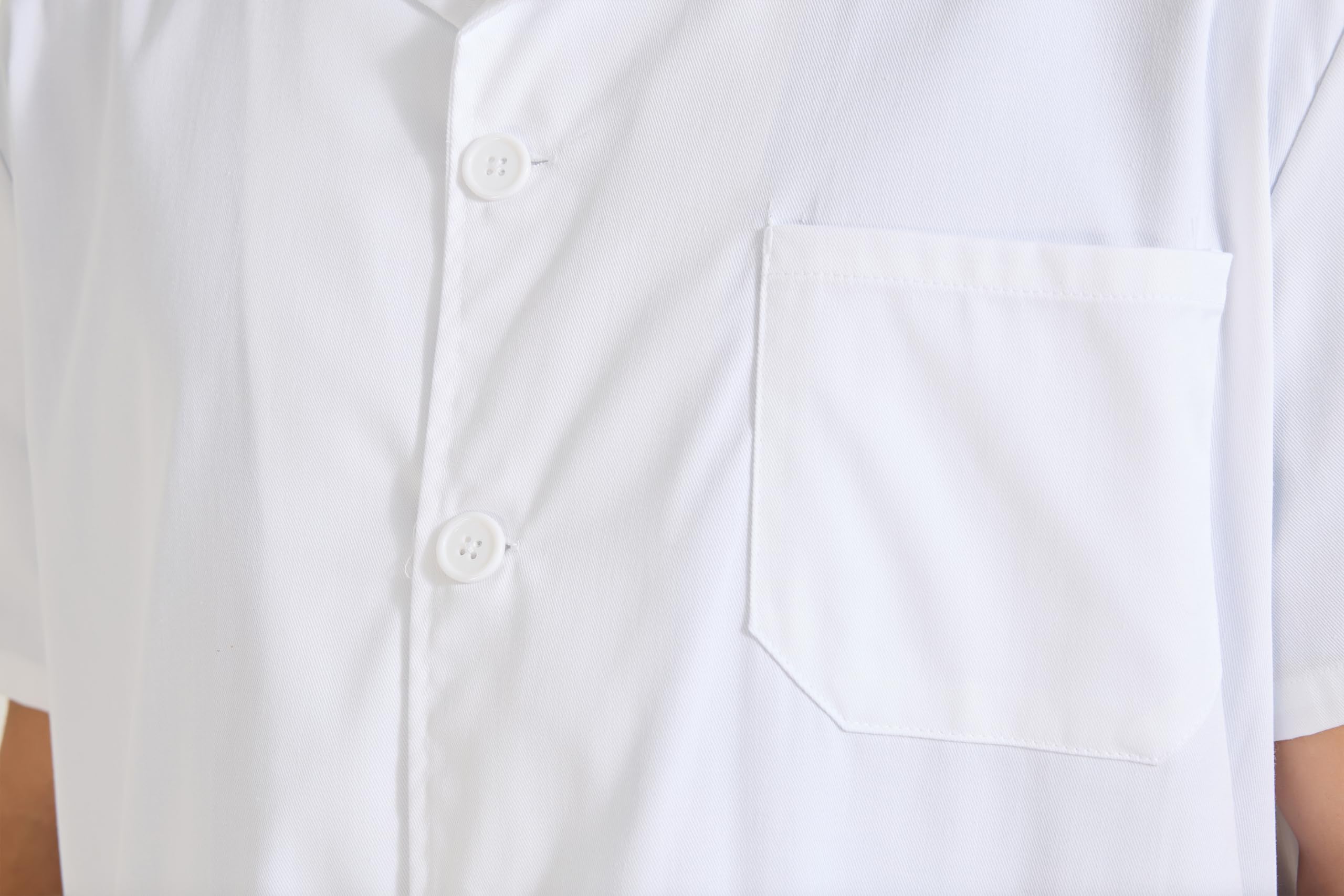MISEMIYA Bata Laboratorio Unisex Blanca Medico Hombre
