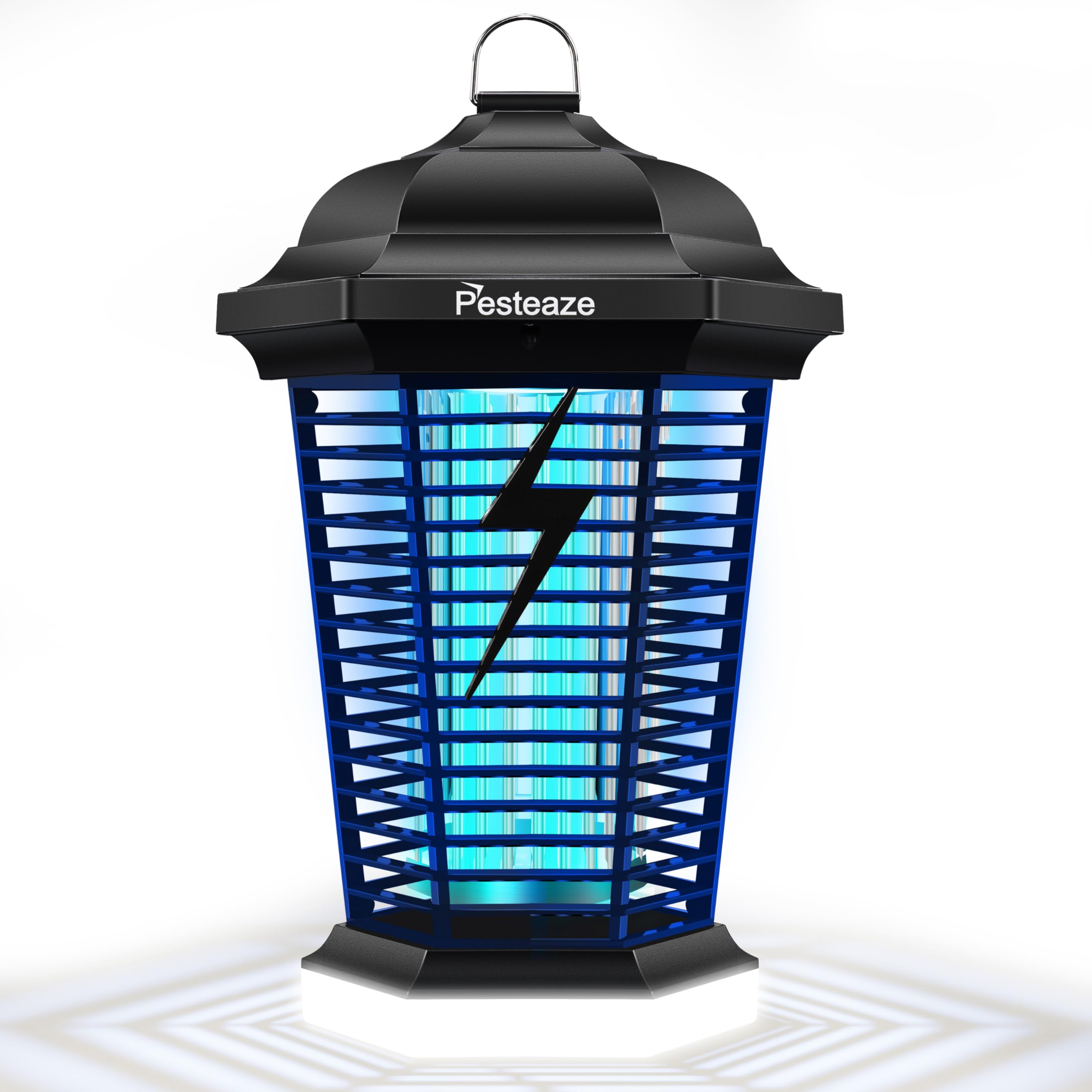 Bug Zapper Outdoor Zapper mit LED Licht, 5600 V - Elektrischer Fliegenzapper steckbar, 3-zackiger Stecker, Mückenspender, Fliegenfalle, Fliegenfalle, Fliegenfalle für Innen u