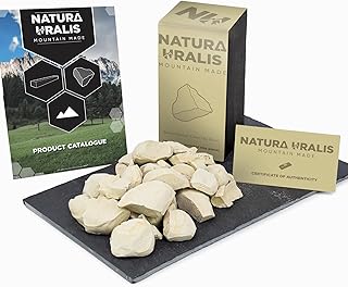 Natura Uralis Siberian Yellow Clay | 200g of Natural Yellow Clay, Pastel to Golden Yellow - Amazing Crunch, Satisfying Earthy, Velvety and Firm Texture, ASMR Sensation