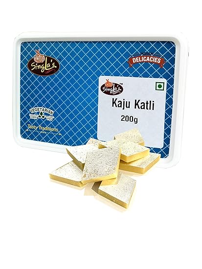 Singla Sweets Kaju Burfi 200g Katli Delicious Sweet