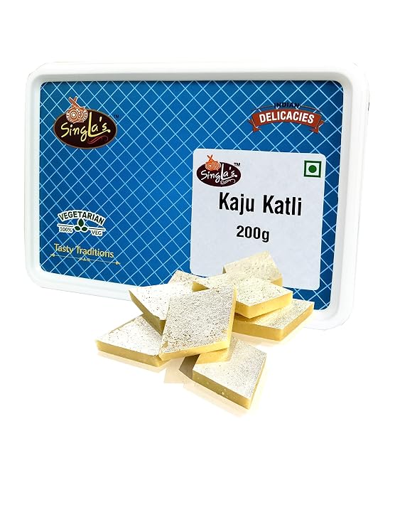 Singla Sweets Kaju Burfi 200g Katli Delicious Sweet