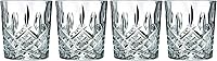 Marquis by Waterford Markham Double Old Fashioned Glasses Set of 4, 11oz Lead-Free Crystal Clear Barware