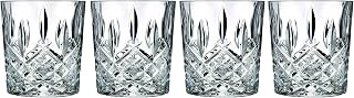 Marquis by Waterford Markham Double Old Fashioned Glasses Set of 4, 11oz Lead-Free Crystal Clear Barware