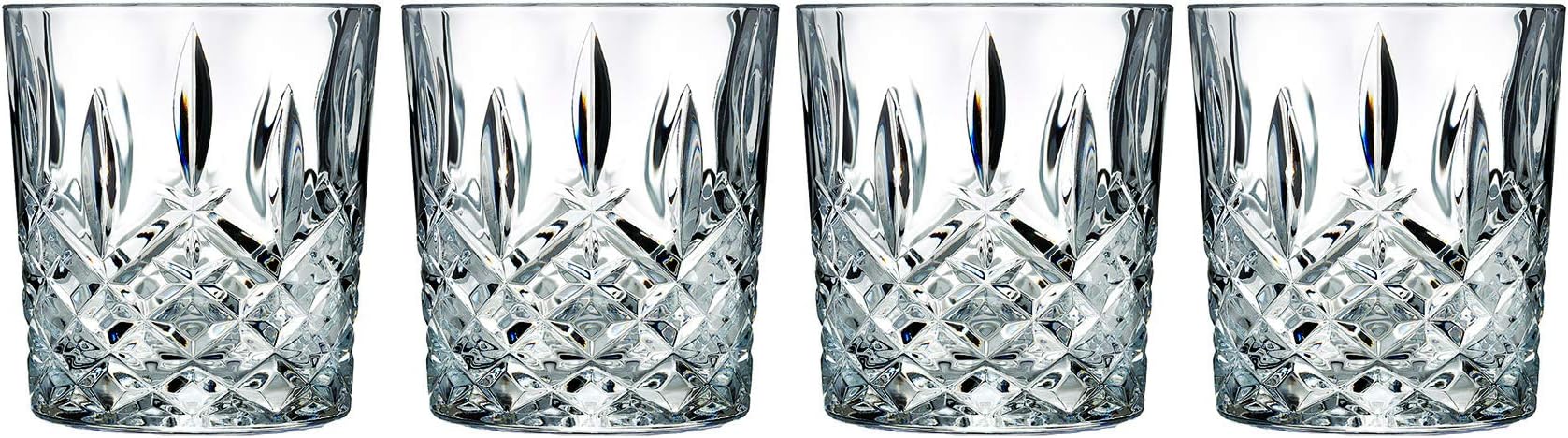 Markham Double Old Fashion Set of 4, 11 oz, Clear
