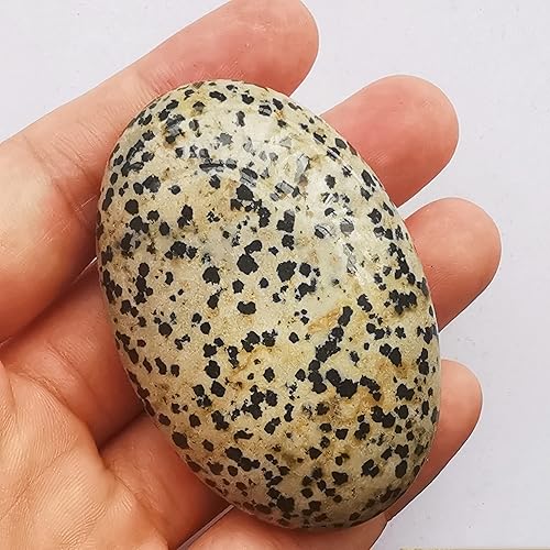 Vista 22 de Jaspe de sangre de dragón natural, bolsillo ovalado en la palma de la palma, cristal curativo para masaje, spa, piedra energética, cristales y Jaspe