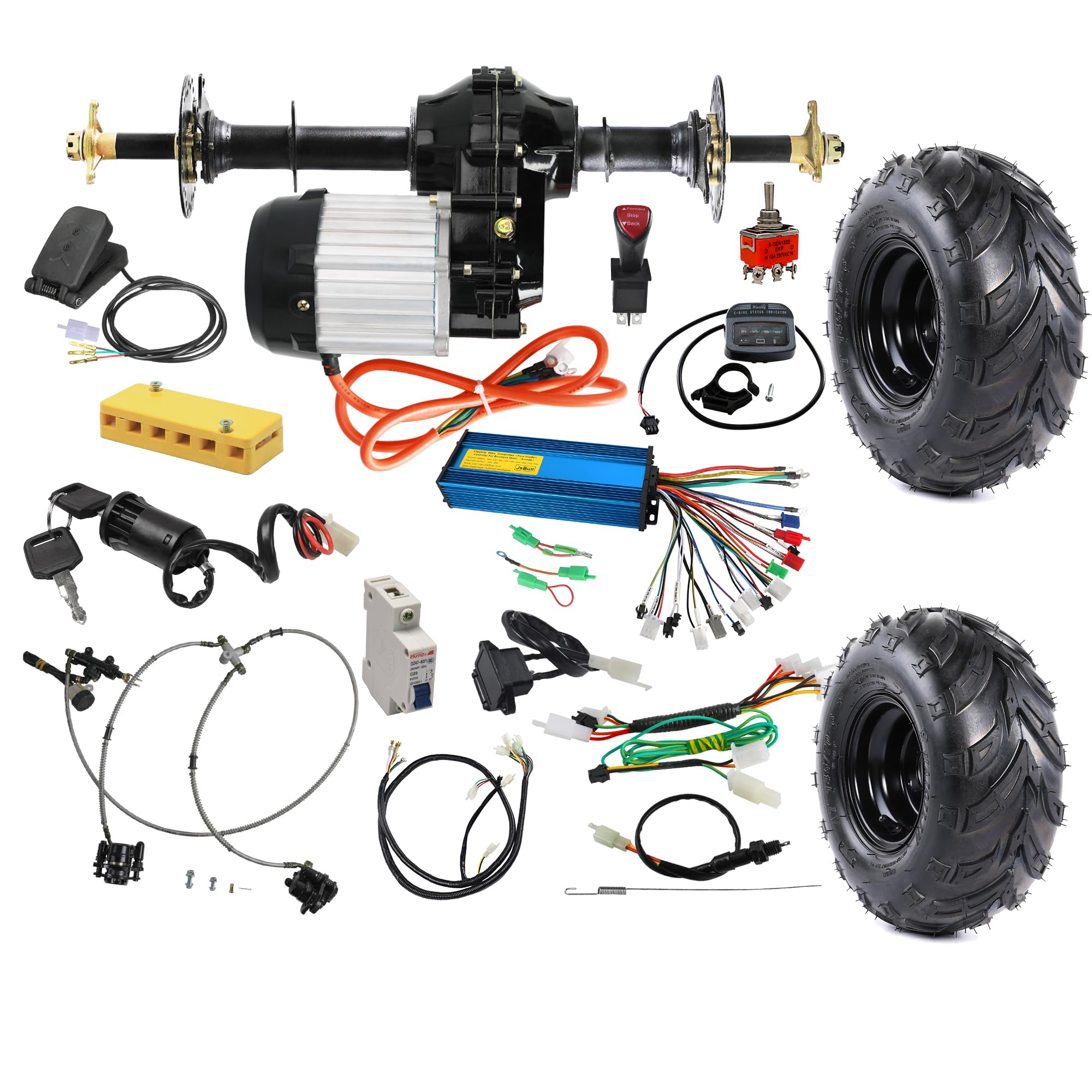 トリッカー リアアクスルガード Tricker Rear Axle Roller Amazon.com: YC Yier Go Kart Rear Axle Kit 36V 1000W Brushless