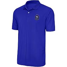 French National Team Derive Polo - Mens Performance Soccer Fan Shirt - Moisture-Wicking 100% Polyester Pique