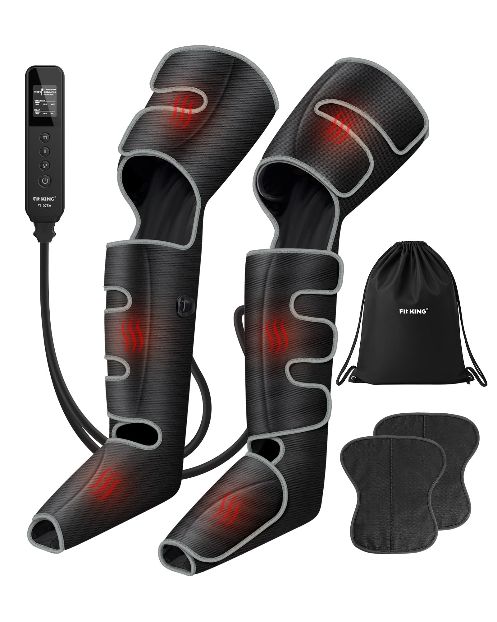 FIT KING Beinmassagegerät für Füße, Waden, Oberschenkel & Wärme