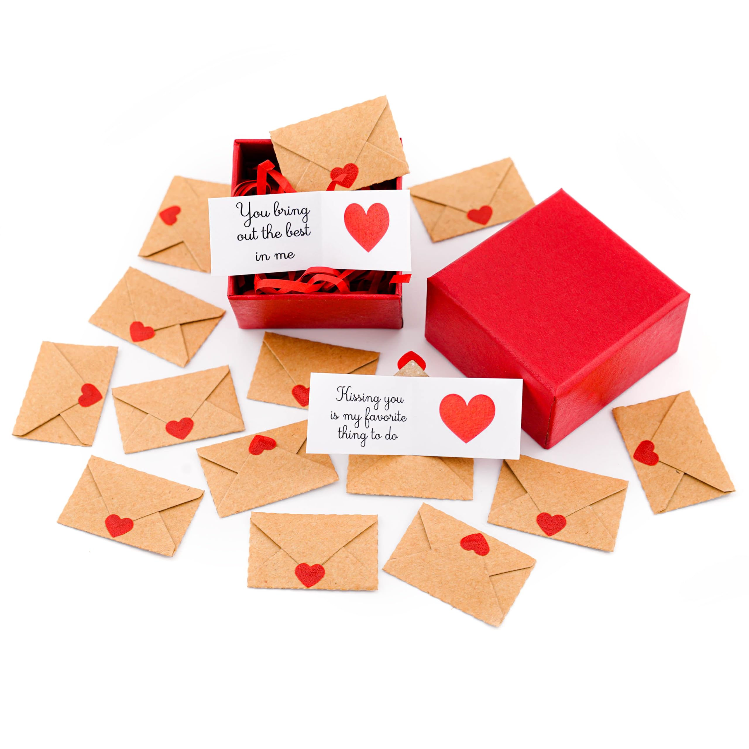 DUDUCRAFT Mini Love Notes card with envelopes: Love cards for Mother's Day, I love you for boyfriend, girlfriend, Wife, Mom from daughter,son, Dad,
