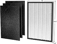 Vista 7 de MPHELW-P339 Air Purifier Replacement Filters P339 Air Purifier, 3 Pre-Filters and 1 Composite Filter, Genuine Version