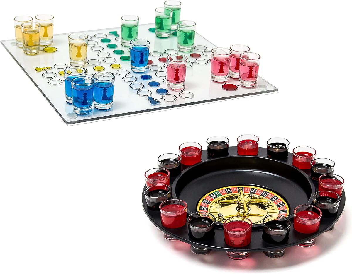 Drinking Ludo coffret jeu à boire, 2 pièces