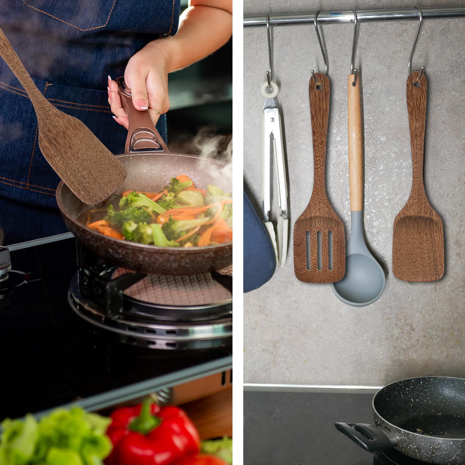 Tala Lot De 2 Mini Spatules En Silicone Avec Manches En Bois, Pour Pâtisserie, Cuisine, Ustensile De Cuisine, Avec Surfaces Antiadhésives, Résistant à La Chaleur Et Têtes Lavables Au Lave-vaisselle