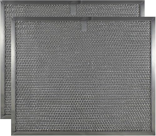 Filter Everything Filtro de campana extractora de repuesto, compatible con Broan BPS1FA30 y GE WB02X10713 - Filtro de grasa de aluminio de 11‑3/4″ ×