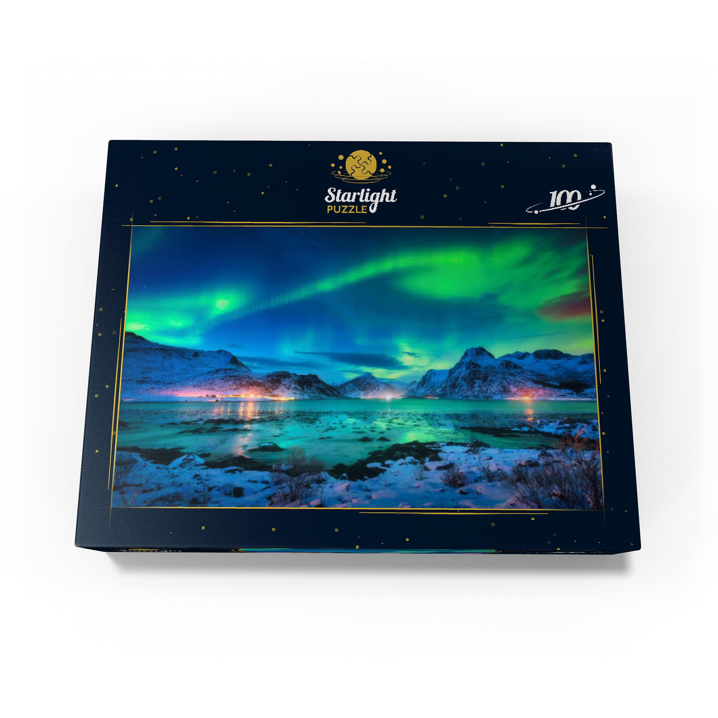 Amazon.com: MyPuzzle Aurora Borealis Over Sea Coast, Lights At