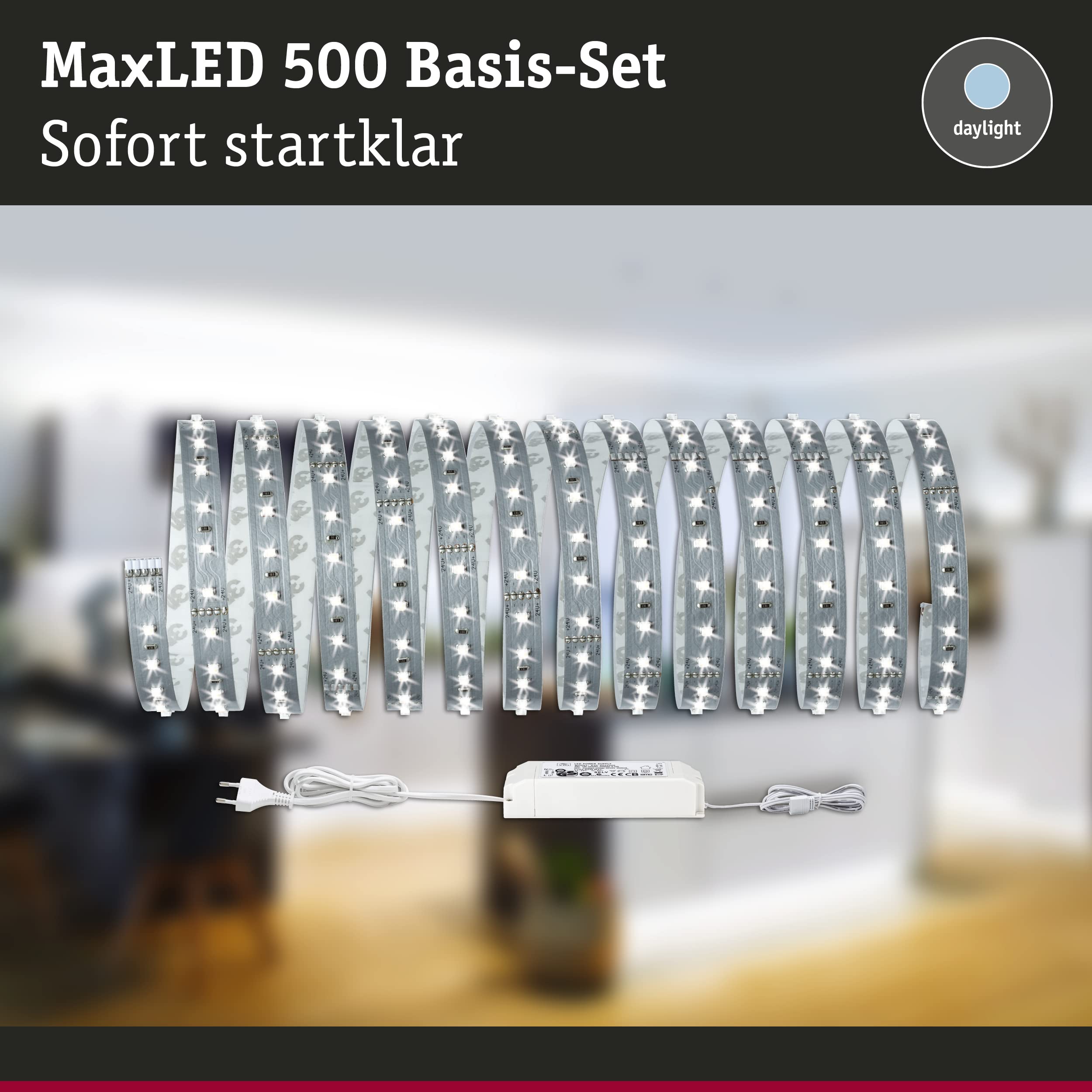 Paulmann 70605 Function MaxLED 500 Basisset 5m Daylight White 28W 230/24V 60VA Silver, 1 Stück (1er Pack) - Image 3