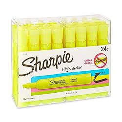 Sharpie Accent Yellow Highlighters - 24 Pack