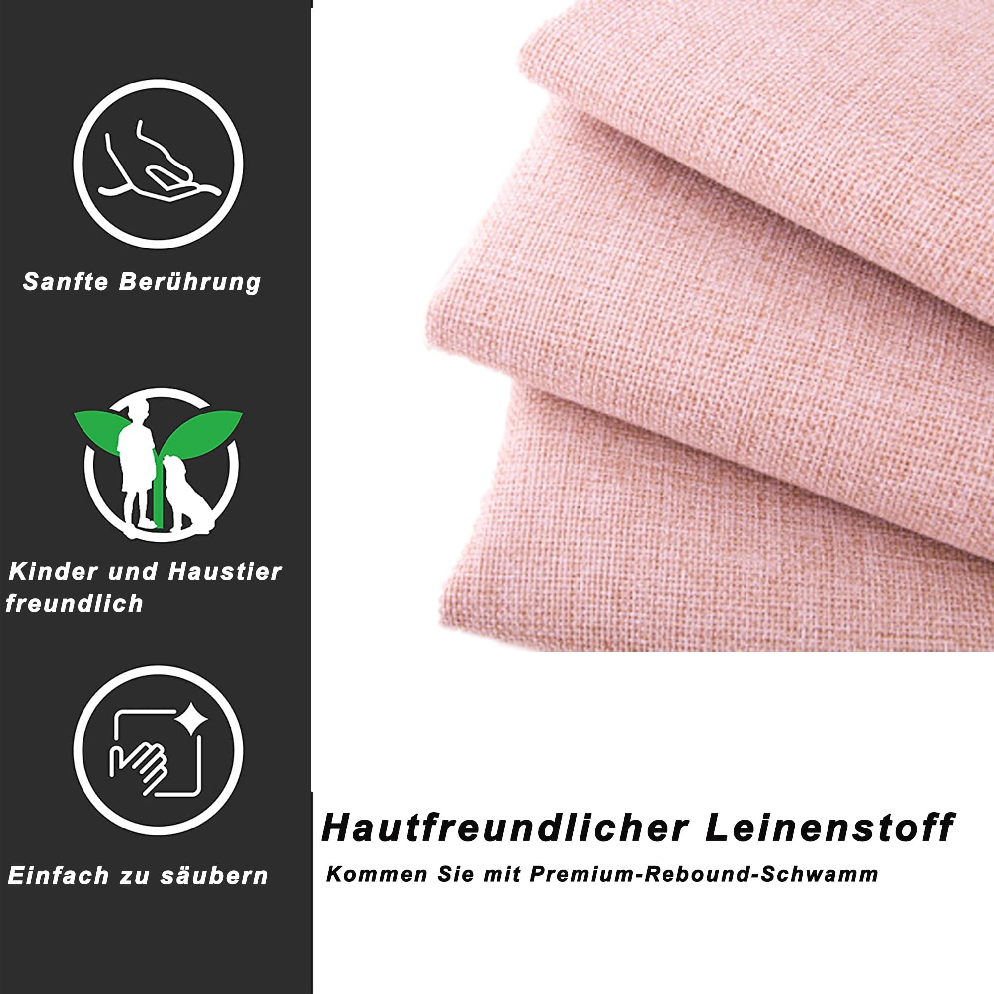 Moimhear Gestoffeerd bed, 90 x 200 cm, met rolbed en opbergladen, huidvriendelijke linnen bekleding, plat eenpersoonsbed, kinderbed, jeugdbed, logeerbed (grijs