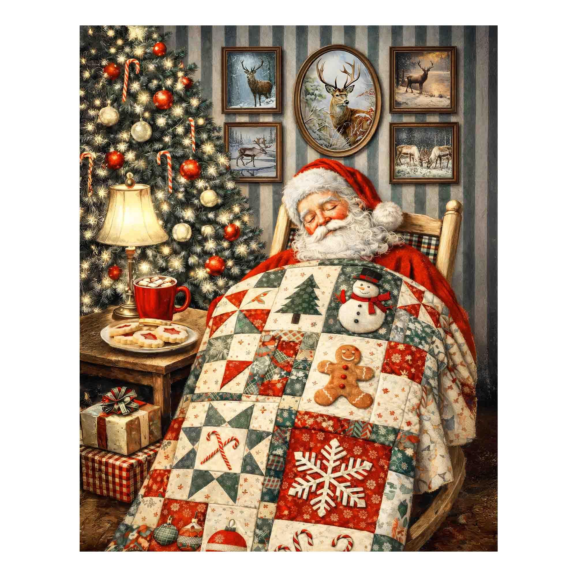 Sleeping Santa 500 Piece Jigsaw Puzzle for Adults