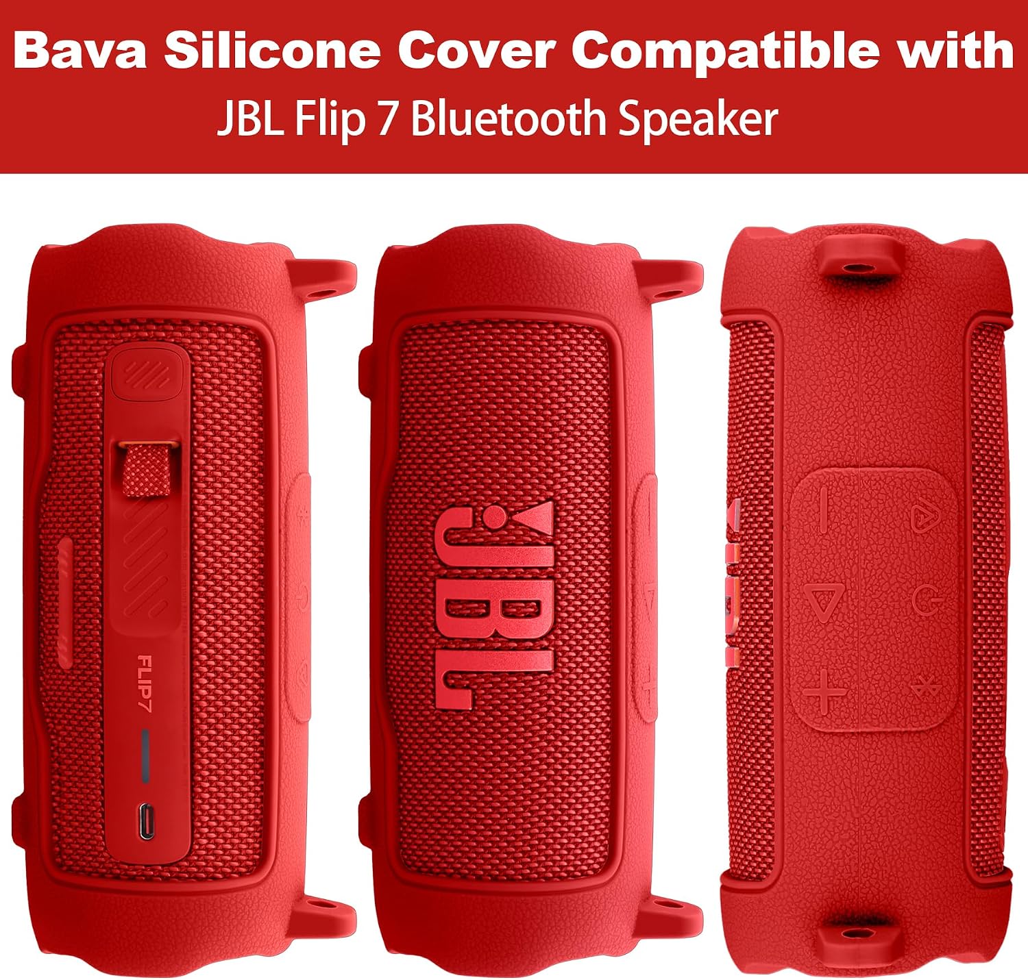 Silicone Cover for JBL Flip 7 Portable Bluetooth Speaker image 4