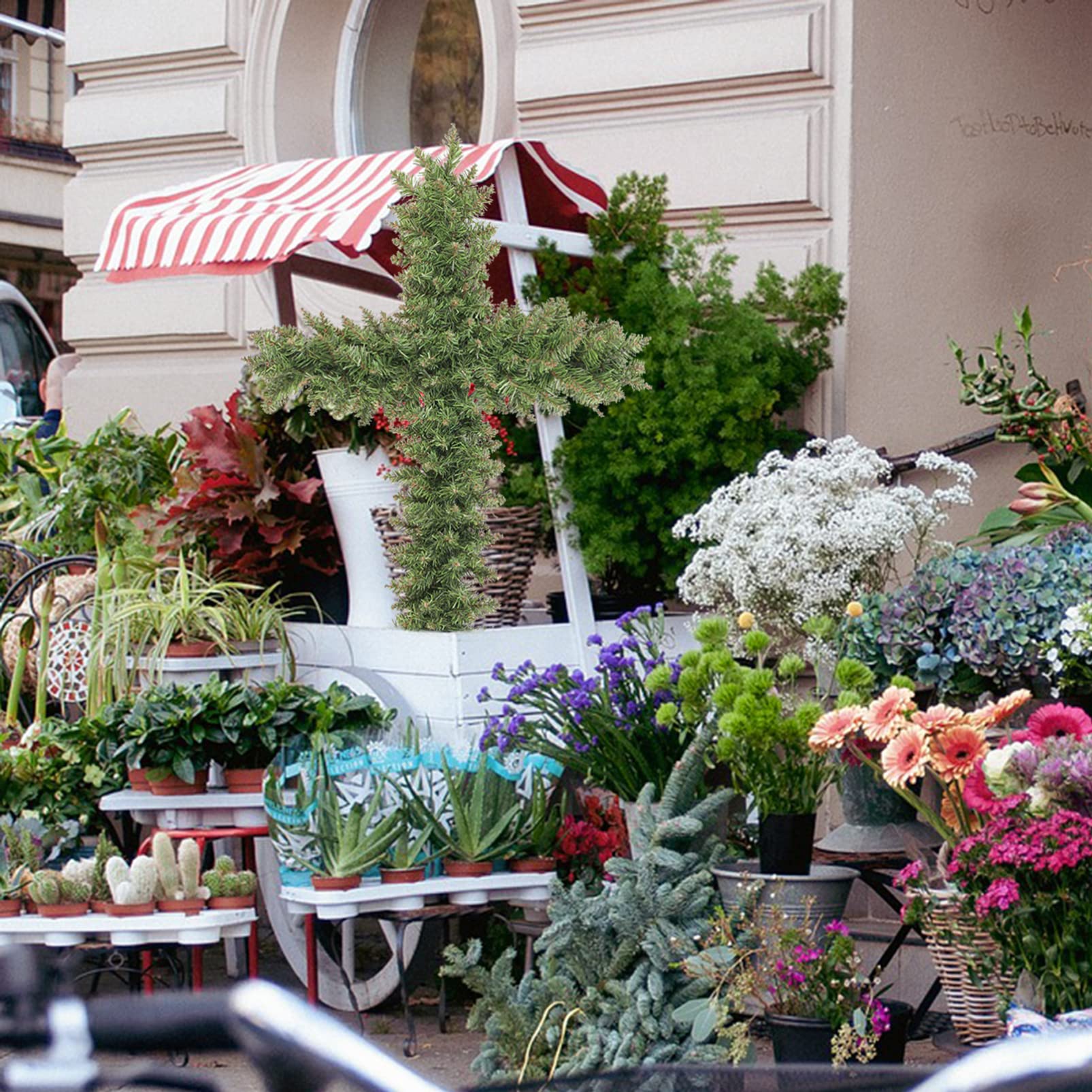 STOBAZA Easter Wreath Holder Iron Garland Frame Wreath Making Rack Christmas Support for Year Round Decor