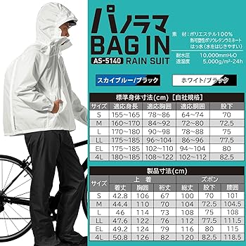 Amazon.co.jp: [マック] レインスーツ AS-5140 ブルー S