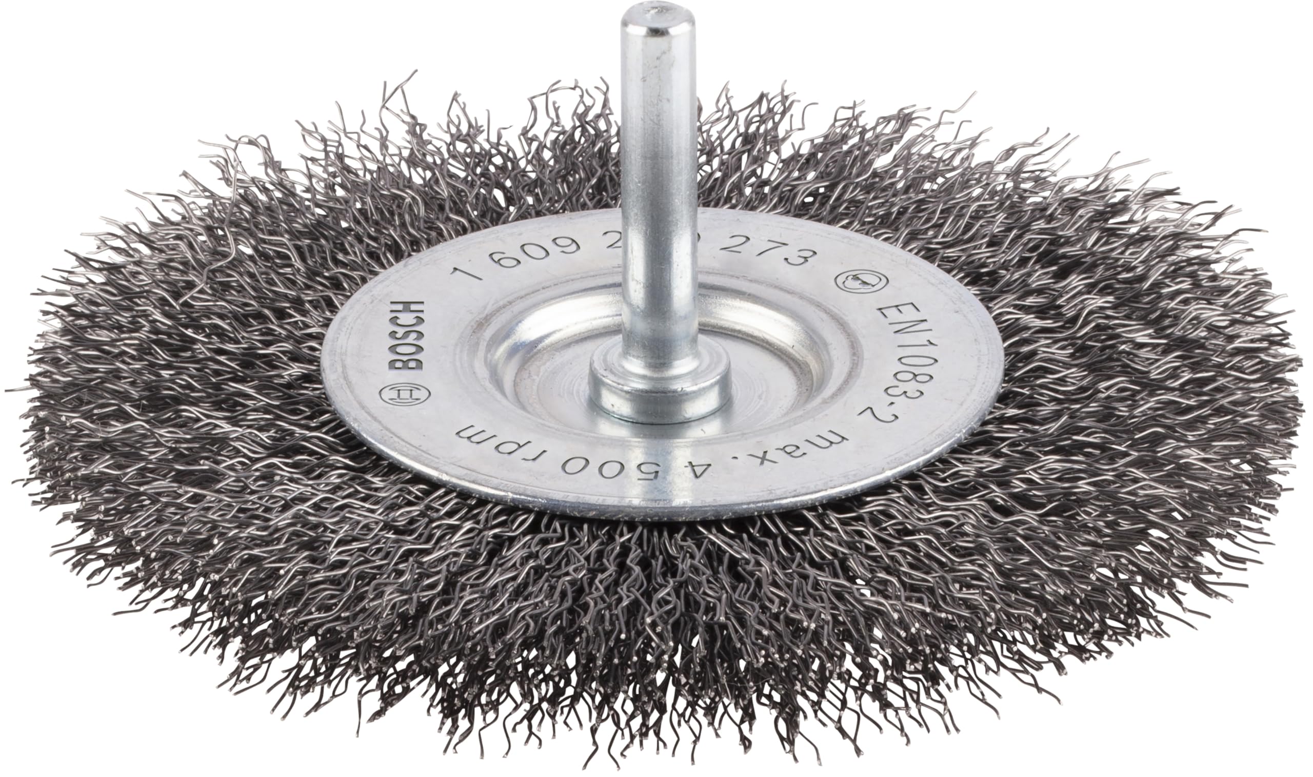 Bosch Bosch 1x PRO Steel Longlife Wire Wheel, Crimped Wire for 6 mm Cylindrical Shank and Drill (Ø 100 mm, Professional Accessory Rota