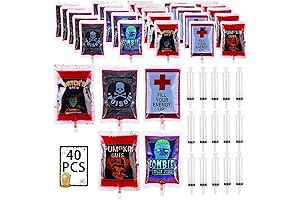 Halloween Blood Bags Party Supplies - Blood Bags for Drinks